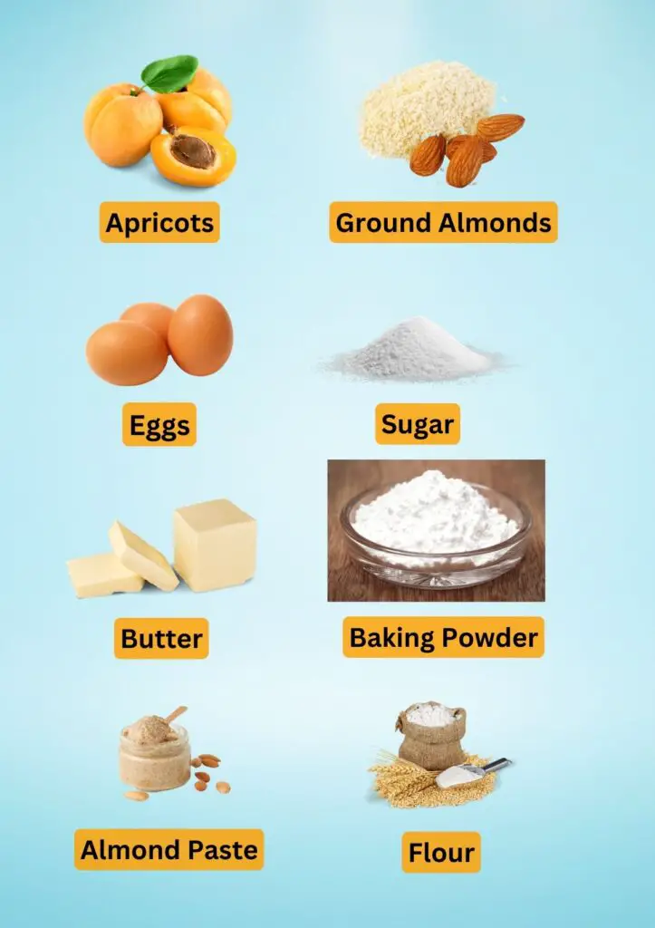 Apricot Almond Cake Ingredients
