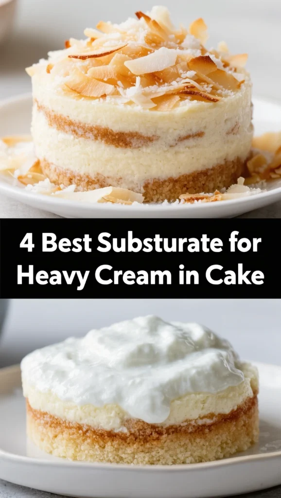 Substitute for Heavy Cream in Cake