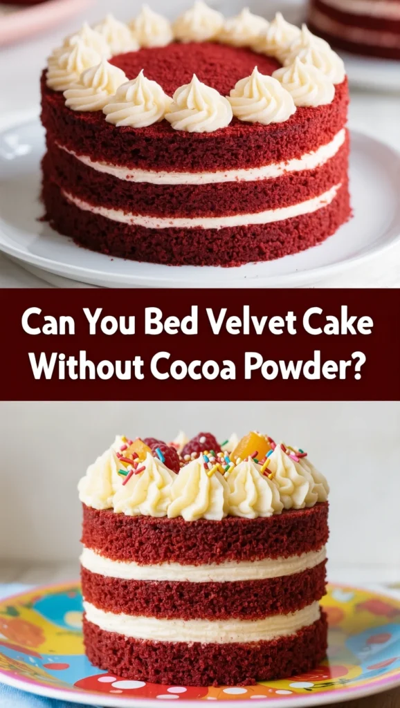 Can You Bake Red Velvet Cake Without Cocoa Powder?
