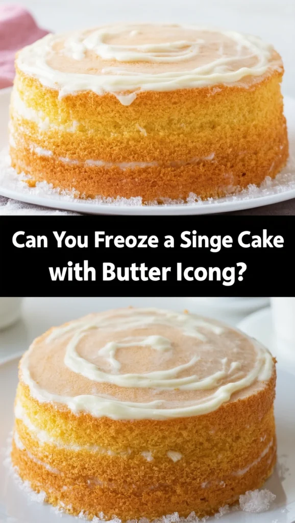 Can You Freeze a Sponge Cake with Butter Icing?