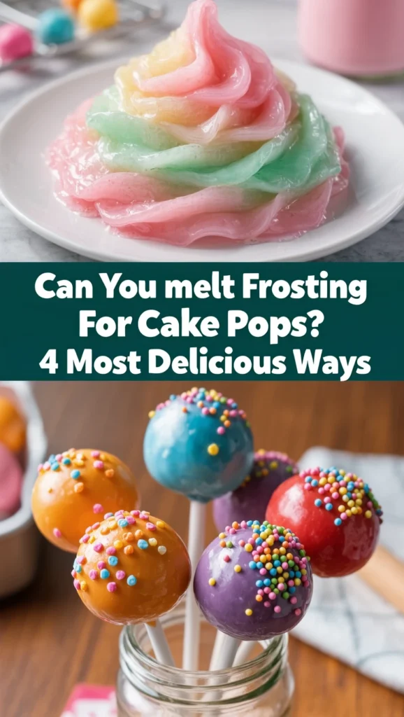 Can You melt Frosting For Cake Pops?
