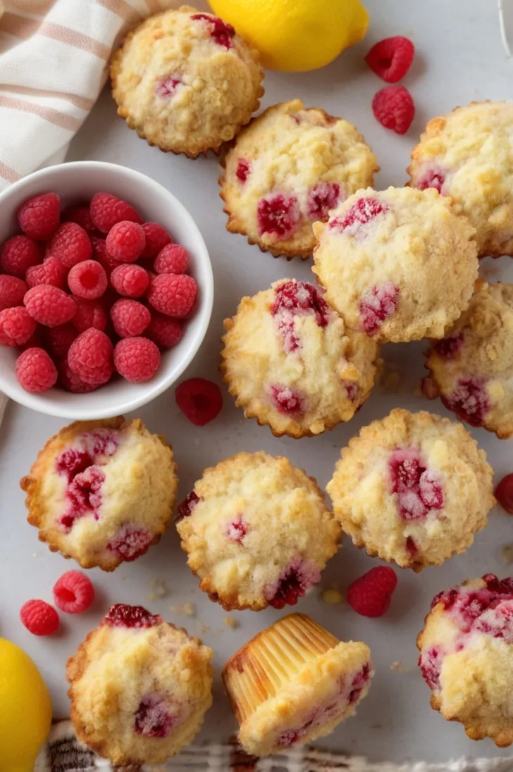 Lemon Raspberry Streusel Muffins 2