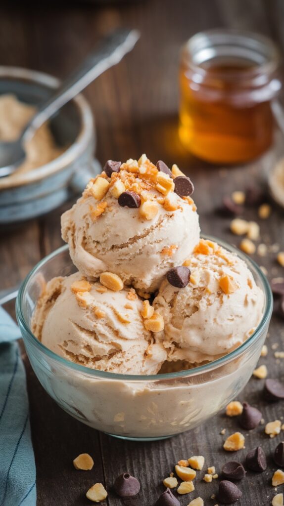 Creamy Peanut Butter Cottage Cheese Ice Cream