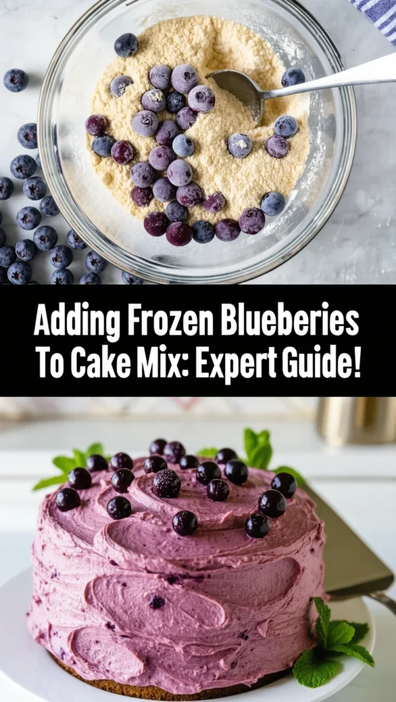Adding Frozen Blueberries To Cake Mix: Expert Guide!
