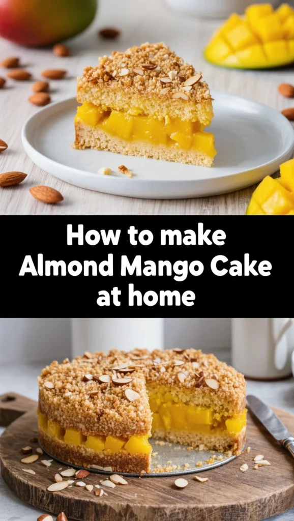 Almond Mango Cake Recipe