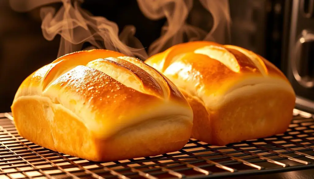 Golden brown soft fluffy French bread fresh from the oven Golden brown soft fluffy French bread fresh from the oven