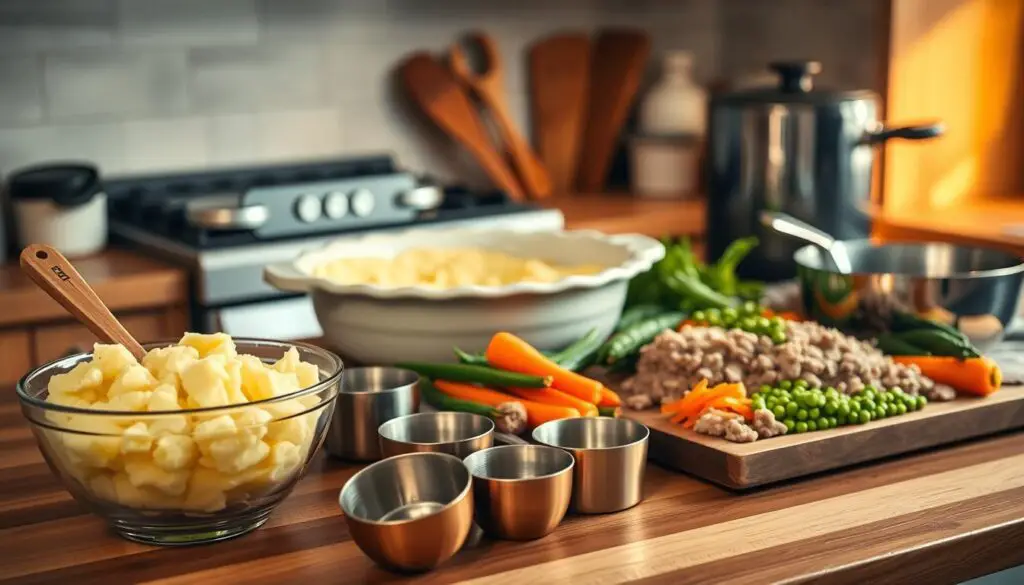 kitchen equipment for Shepherd's Pie