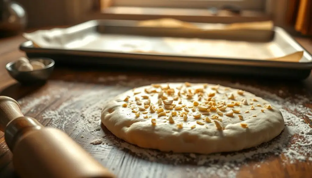 quick garlic pizza dough