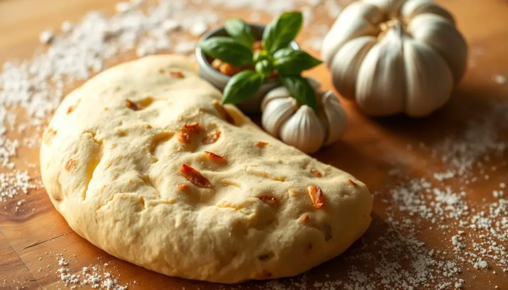 roasted garlic pizza dough