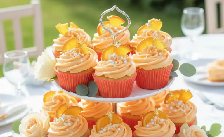Easy Recipe for Homemade Orange Cupcakes
