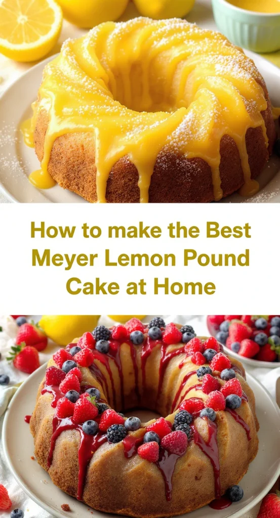Bake the Best Meyer Lemon Pound Cake at Home