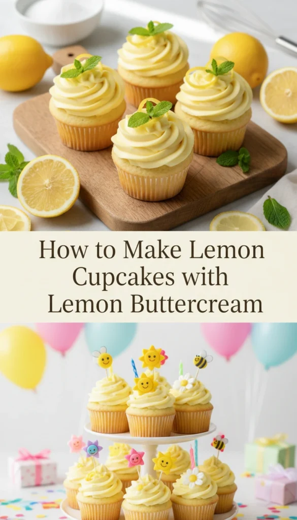 How to Make Lemon Cupcakes with Lemon Buttercream