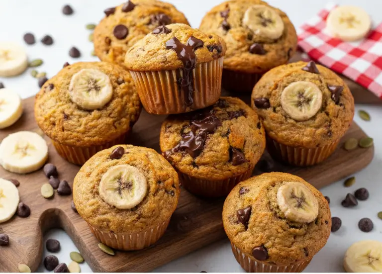Pumpkin Banana Chocolate Chip Muffins: A Delicious Treat